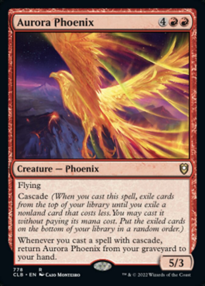 Aurora Phoenix [Commander Legends: Battle for Baldur's Gate] MTG Single Magic: The Gathering    | Red Claw Gaming