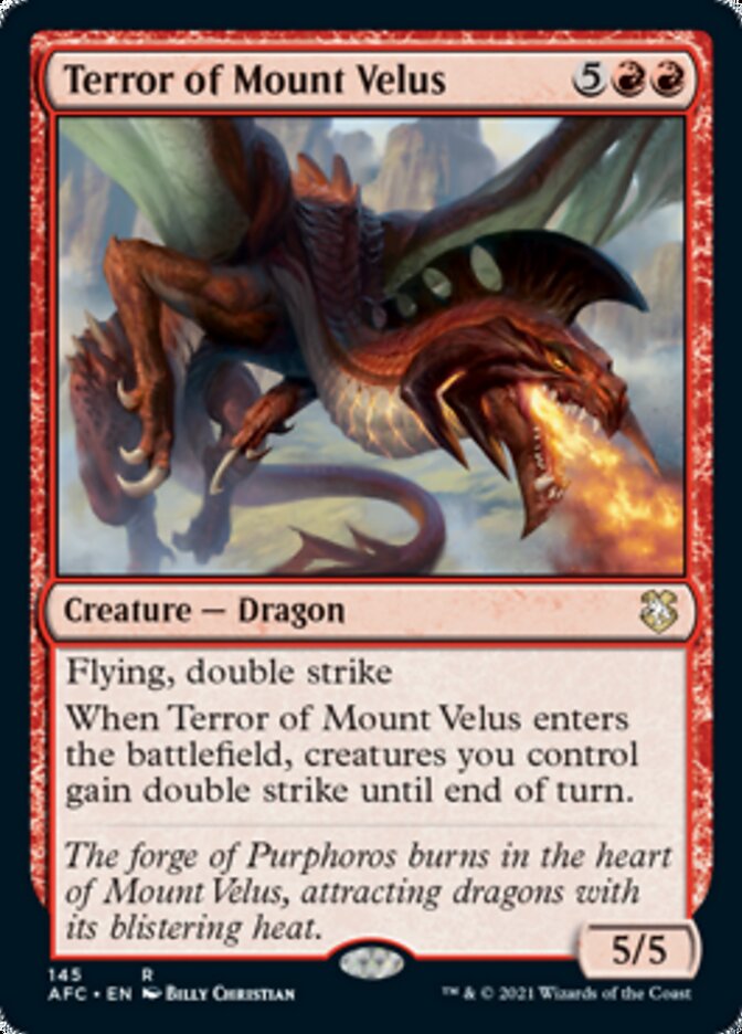 Terror of Mount Velus [Dungeons & Dragons: Adventures in the Forgotten Realms Commander] MTG Single Magic: The Gathering    | Red Claw Gaming
