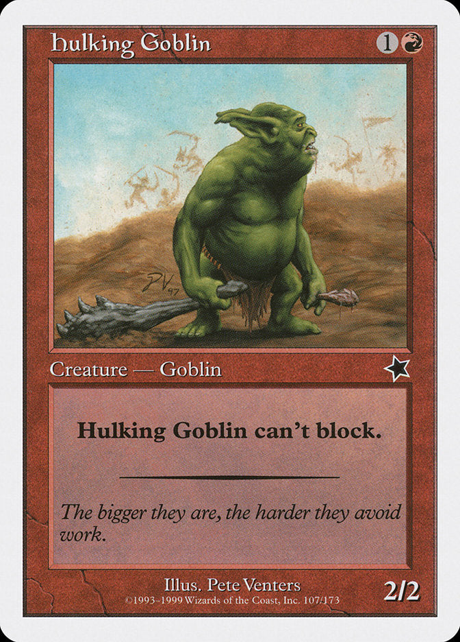 Hulking Goblin [Starter 1999] MTG Single Magic: The Gathering    | Red Claw Gaming