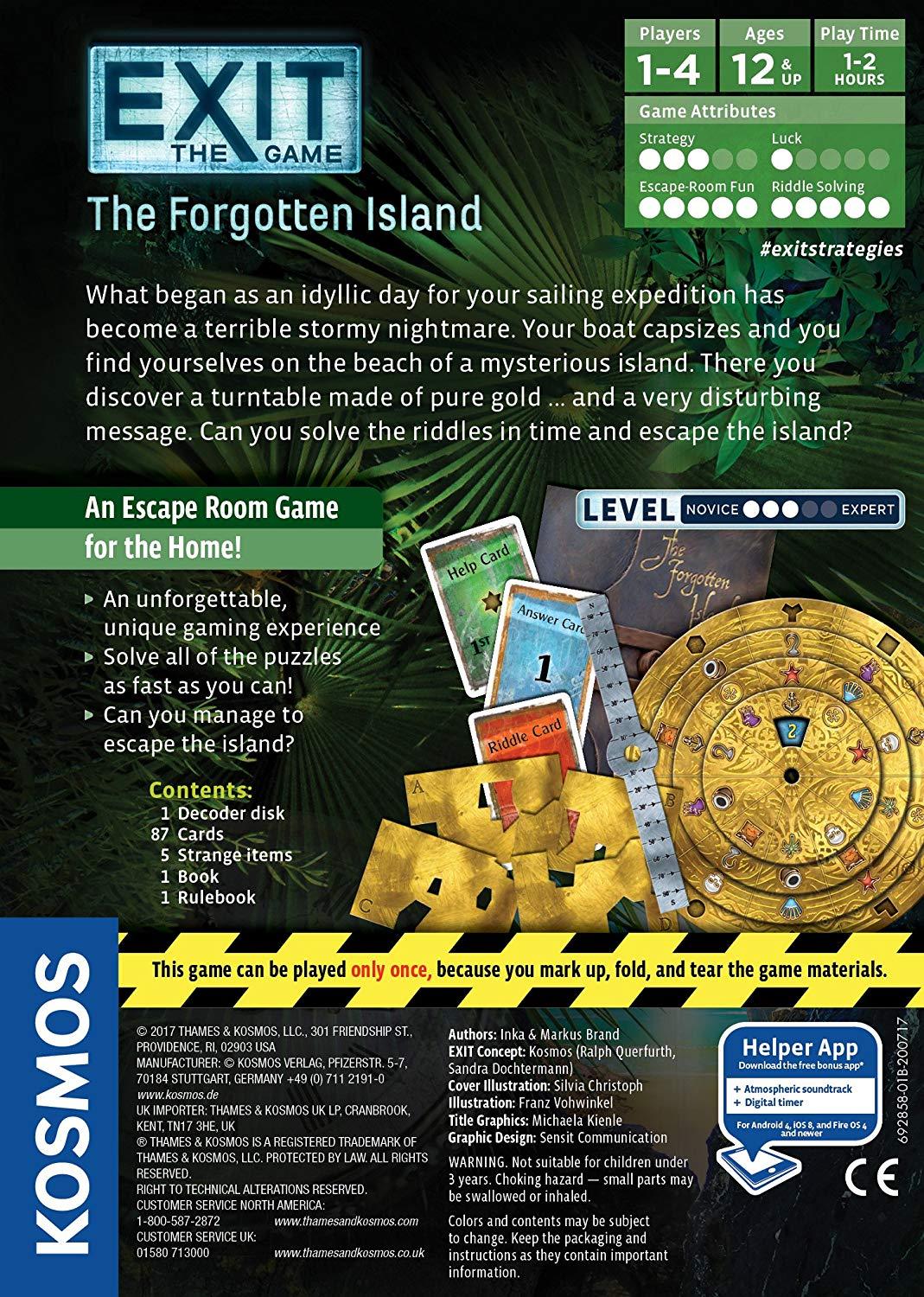 Exit: The Forgotten Island Board Games Kosmos    | Red Claw Gaming