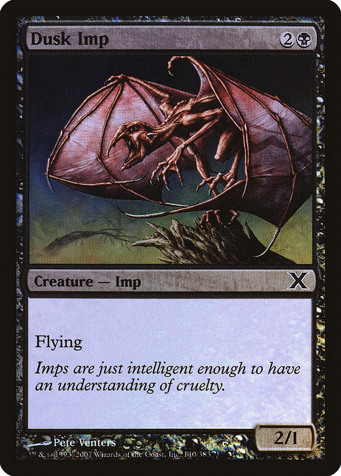 Dusk Imp (Premium Foil) [Tenth Edition] MTG Single Magic: The Gathering    | Red Claw Gaming