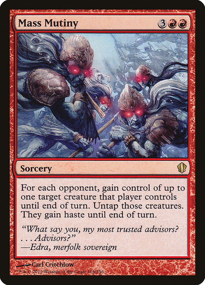 Mass Mutiny [Commander 2013] MTG Single Magic: The Gathering    | Red Claw Gaming