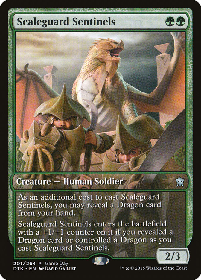 Scaleguard Sentinels (Game Day) [Dragons of Tarkir Promos] MTG Single Magic: The Gathering    | Red Claw Gaming