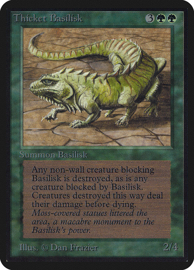 Thicket Basilisk [Alpha Edition] MTG Single Magic: The Gathering    | Red Claw Gaming