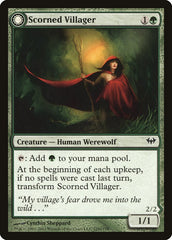 Scorned Villager // Moonscarred Werewolf [Dark Ascension] MTG Single Magic: The Gathering    | Red Claw Gaming