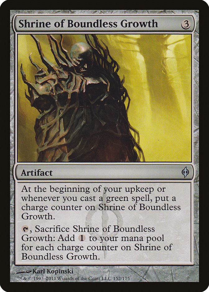 Shrine of Boundless Growth [New Phyrexia] MTG Single Magic: The Gathering    | Red Claw Gaming