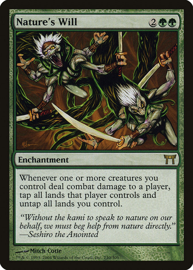 Nature's Will [Champions of Kamigawa] MTG Single Magic: The Gathering    | Red Claw Gaming