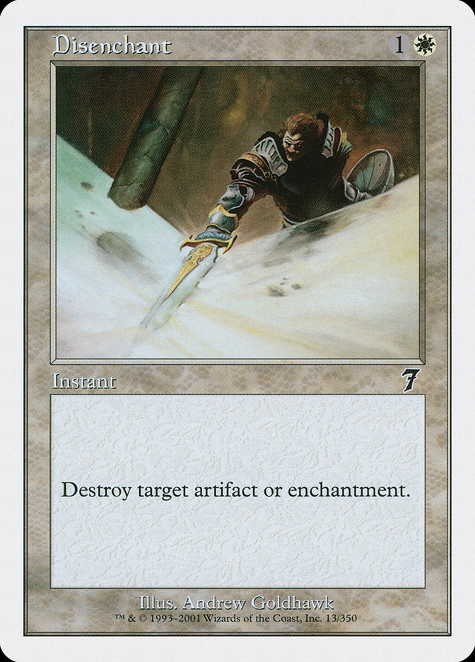 Disenchant [Seventh Edition] MTG Single Magic: The Gathering    | Red Claw Gaming