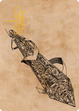 Stonespeaker Crystal Art Card (Gold-Stamped Signature) [Commander Legends: Battle for Baldur's Gate Art Series] MTG Single Magic: The Gathering    | Red Claw Gaming