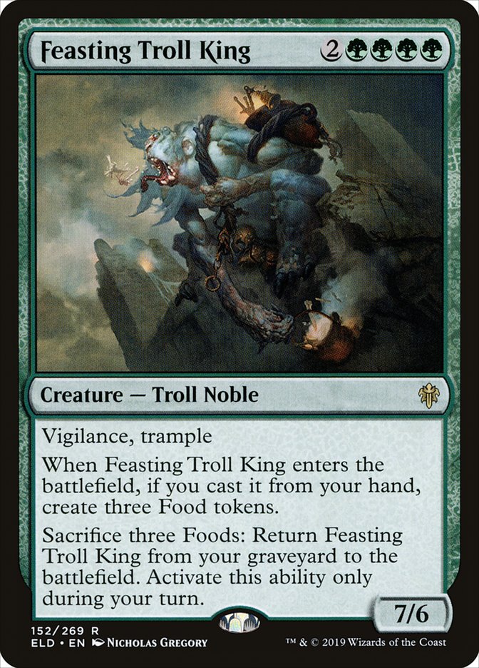 Feasting Troll King [Throne of Eldraine] MTG Single Magic: The Gathering    | Red Claw Gaming