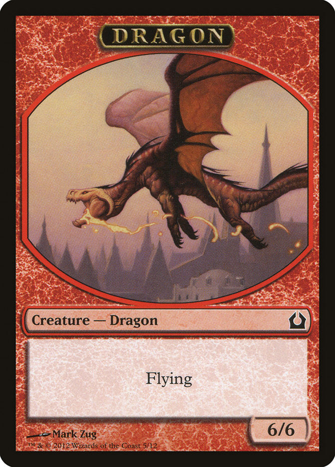 Dragon Token [Return to Ravnica Tokens] MTG Single Magic: The Gathering    | Red Claw Gaming