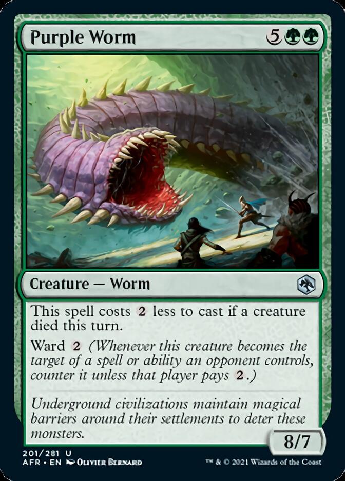 Purple Worm [Dungeons & Dragons: Adventures in the Forgotten Realms] MTG Single Magic: The Gathering    | Red Claw Gaming