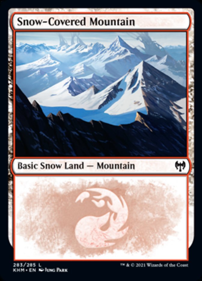 Snow-Covered Mountain (283) [Kaldheim] MTG Single Magic: The Gathering    | Red Claw Gaming