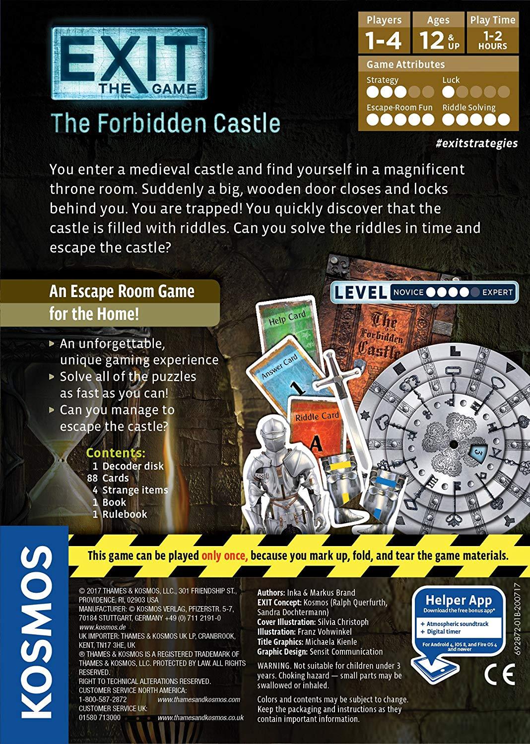 Exit: The Game - The Forbidden Castle Board Games Kosmos    | Red Claw Gaming