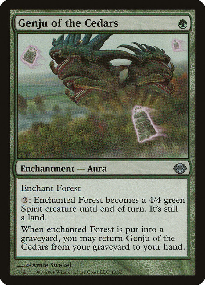 Genju of the Cedars [Duel Decks: Garruk vs. Liliana] MTG Single Magic: The Gathering    | Red Claw Gaming