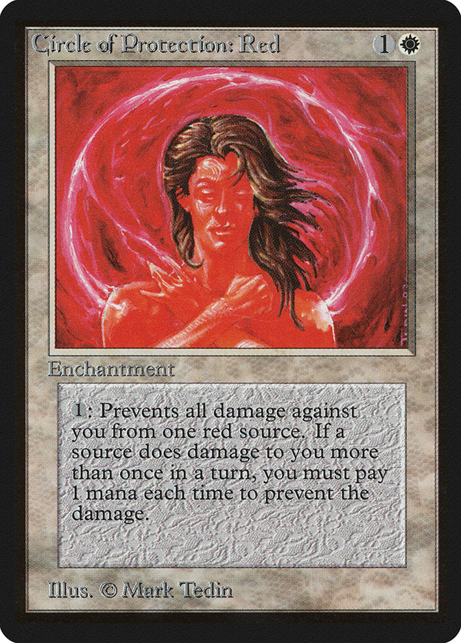Circle of Protection: Red [Beta Edition] MTG Single Magic: The Gathering    | Red Claw Gaming