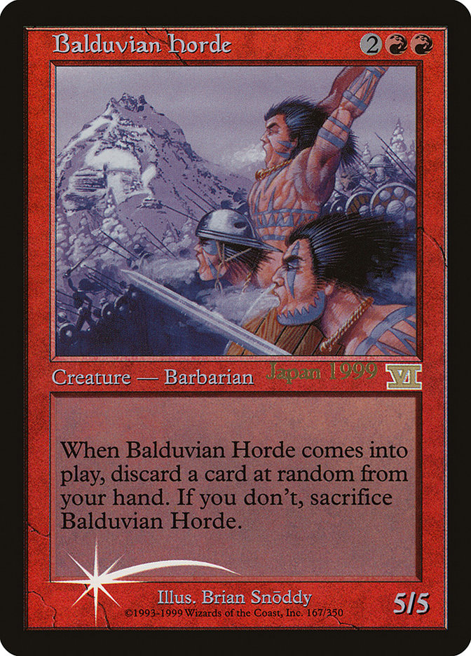 Balduvian Horde (Worlds) [World Championship Promos] MTG Single Magic: The Gathering    | Red Claw Gaming