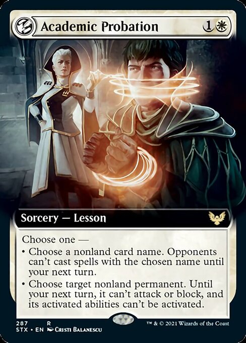 Academic Probation (Extended Art) [Strixhaven: School of Mages] MTG Single Magic: The Gathering    | Red Claw Gaming