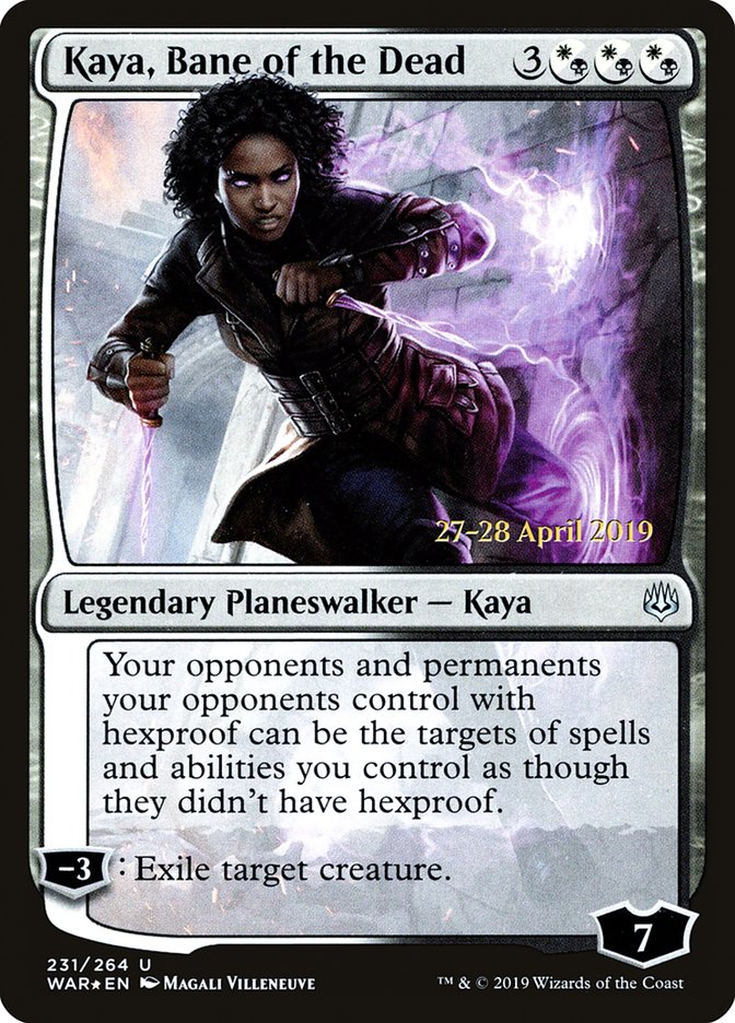 Kaya, Bane of the Dead [War of the Spark Prerelease Promos] MTG Single Magic: The Gathering    | Red Claw Gaming