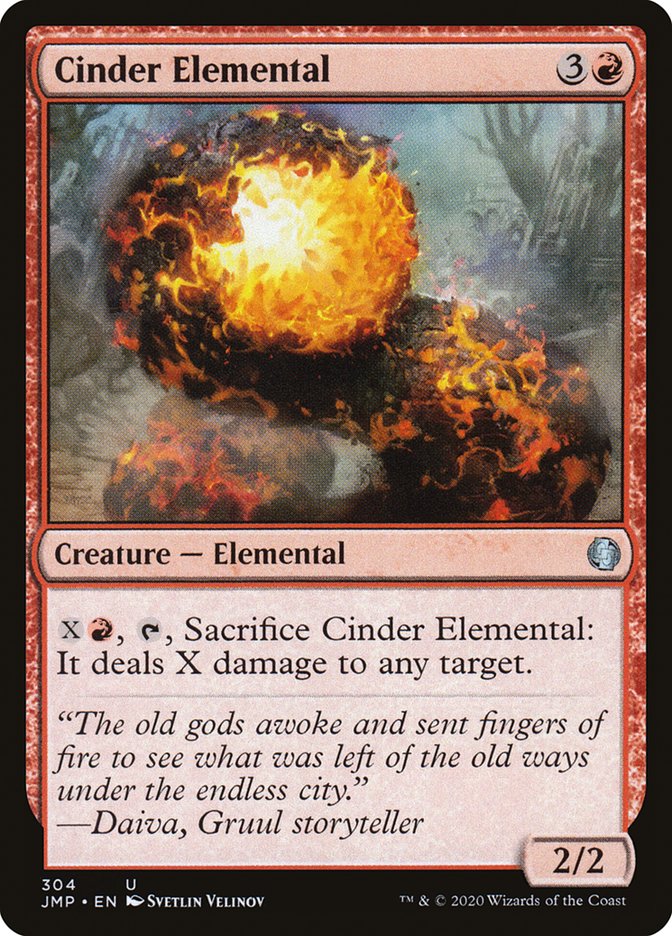 Cinder Elemental [Jumpstart] MTG Single Magic: The Gathering    | Red Claw Gaming