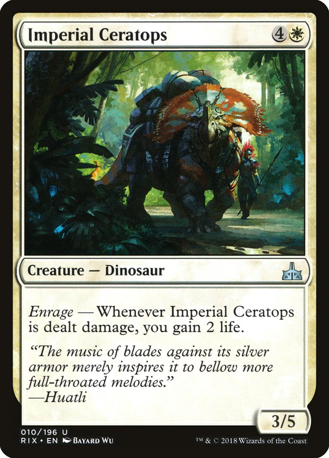 Imperial Ceratops [Rivals of Ixalan] MTG Single Magic: The Gathering    | Red Claw Gaming
