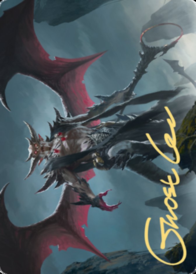 Taborax, Hope's Demise Art Card (Gold-Stamped Signature) [Zendikar Rising Art Series] MTG Single Magic: The Gathering    | Red Claw Gaming