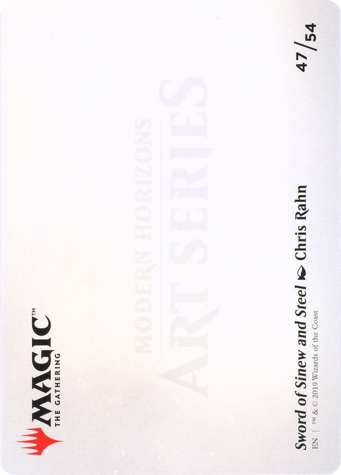 Sword of Sinew and Steel // Sword of Sinew and Steel [Modern Horizons Art Series] MTG Single Magic: The Gathering    | Red Claw Gaming