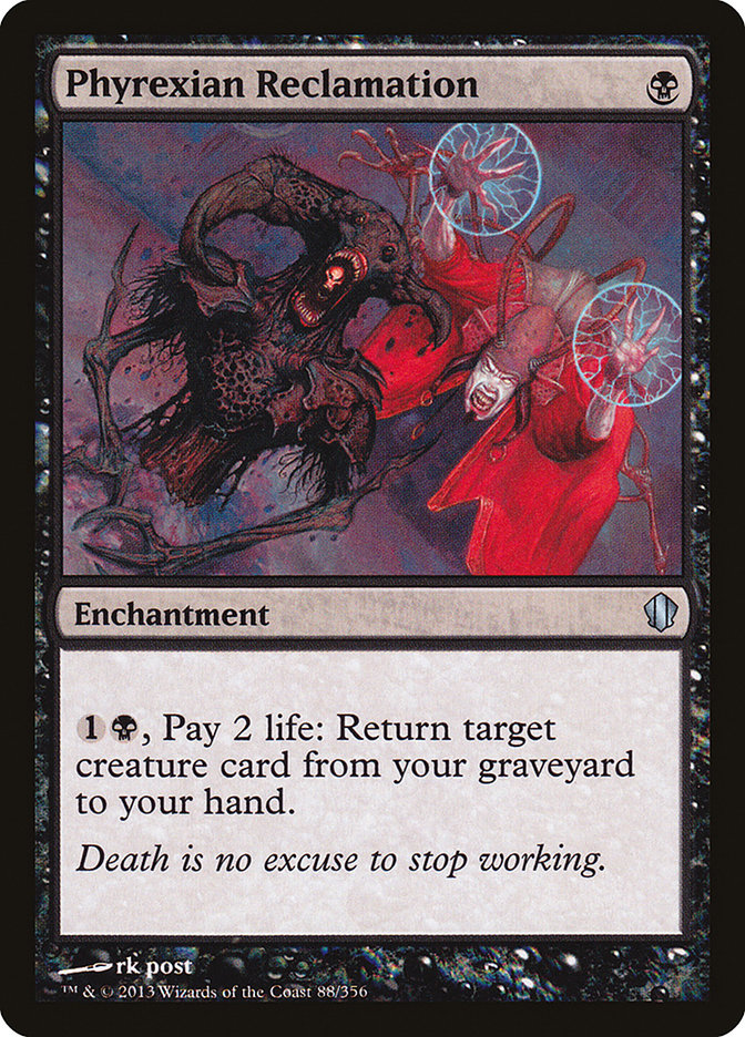 Phyrexian Reclamation [Commander 2013] MTG Single Magic: The Gathering    | Red Claw Gaming