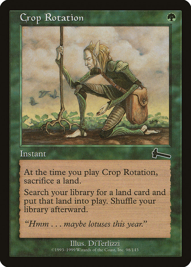 Crop Rotation [Urza's Legacy] MTG Single Magic: The Gathering    | Red Claw Gaming
