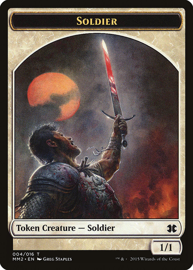 Soldier Token [Modern Masters 2015 Tokens] MTG Single Magic: The Gathering    | Red Claw Gaming