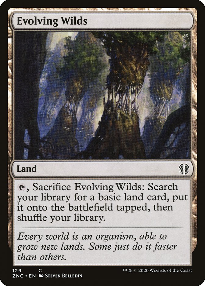 Evolving Wilds [Zendikar Rising Commander] MTG Single Magic: The Gathering    | Red Claw Gaming