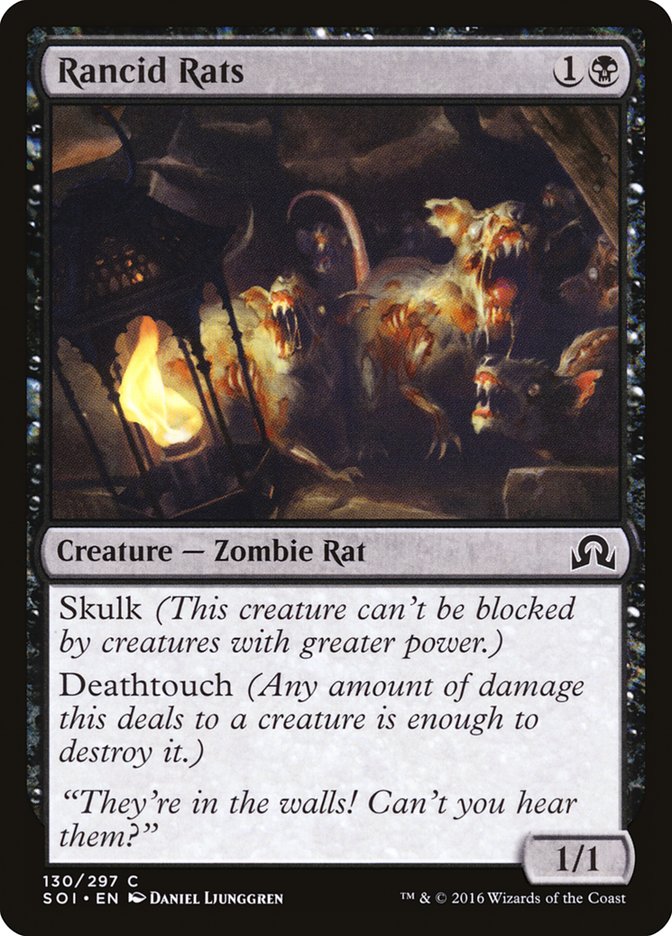 Rancid Rats [Shadows over Innistrad] MTG Single Magic: The Gathering    | Red Claw Gaming