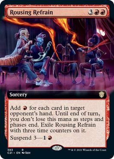 Rousing Refrain (Extended Art) [Commander 2021] MTG Single Magic: The Gathering    | Red Claw Gaming