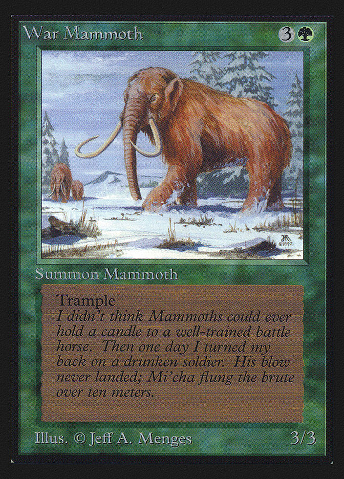 War Mammoth [Collectors' Edition] MTG Single Magic: The Gathering    | Red Claw Gaming