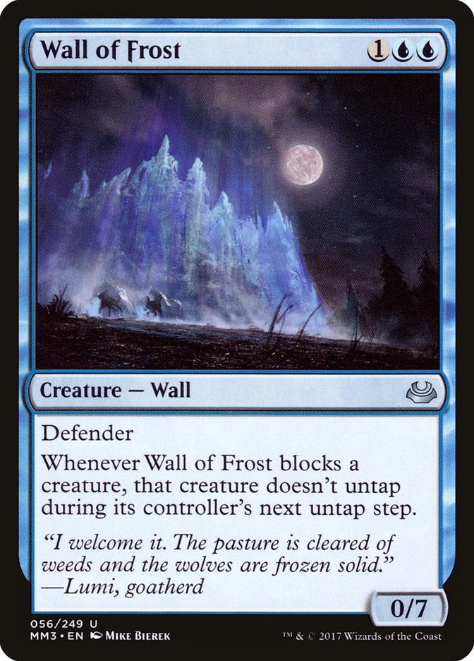 Wall of Frost [Modern Masters 2017] MTG Single Magic: The Gathering    | Red Claw Gaming
