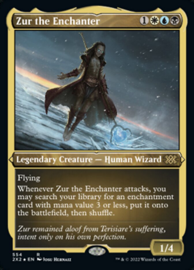 Zur the Enchanter (Foil Etched) [Double Masters 2022] MTG Single Magic: The Gathering    | Red Claw Gaming