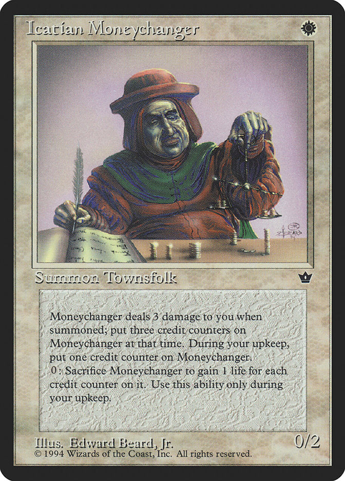 Icatian Moneychanger (Edward P. Beard, Jr.) [Fallen Empires] MTG Single Magic: The Gathering    | Red Claw Gaming