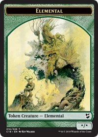 Elemental // Thopter (026) Double-Sided Token [Commander 2018 Tokens] MTG Single Magic: The Gathering    | Red Claw Gaming
