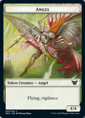 Angel // Elephant Double-Sided Token [Kamigawa: Neon Dynasty Commander Tokens] MTG Single Magic: The Gathering    | Red Claw Gaming