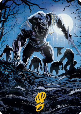 Tovolar, the Midnight Scourge 2 Art Card (Gold-Stamped Signature) [Innistrad: Midnight Hunt Art Series] MTG Single Magic: The Gathering    | Red Claw Gaming