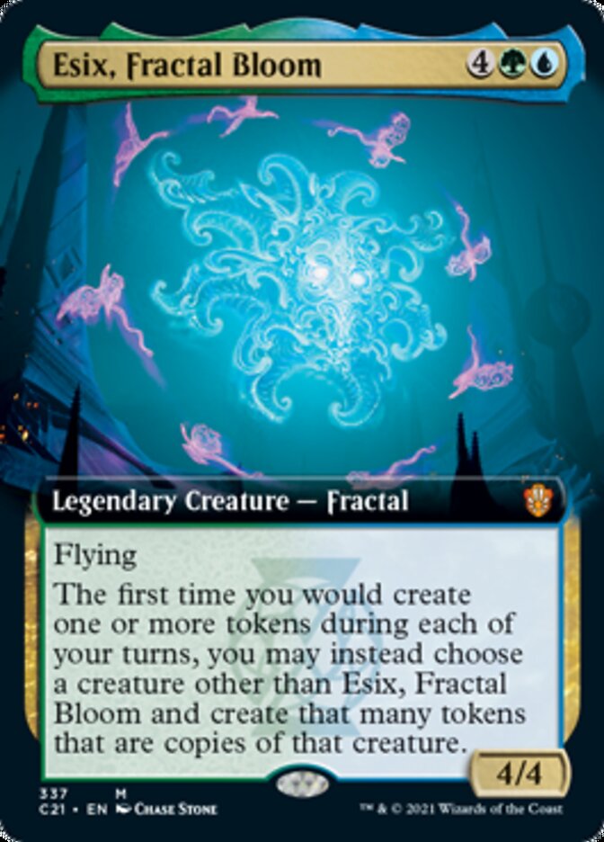 Esix, Fractal Bloom (Extended Art) [Commander 2021] MTG Single Magic: The Gathering    | Red Claw Gaming