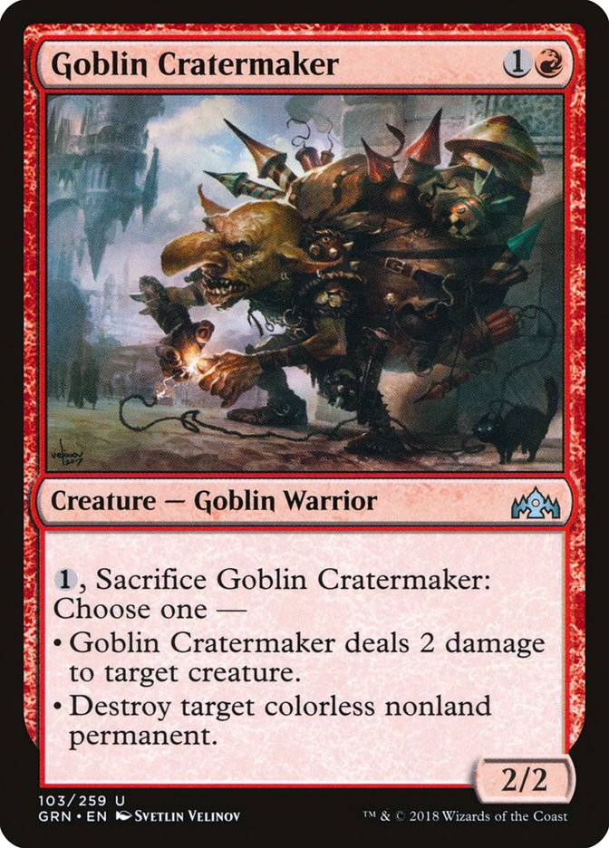 Goblin Cratermaker [Guilds of Ravnica] MTG Single Magic: The Gathering    | Red Claw Gaming