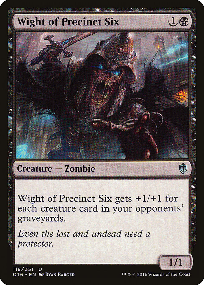 Wight of Precinct Six [Commander 2016] MTG Single Magic: The Gathering    | Red Claw Gaming
