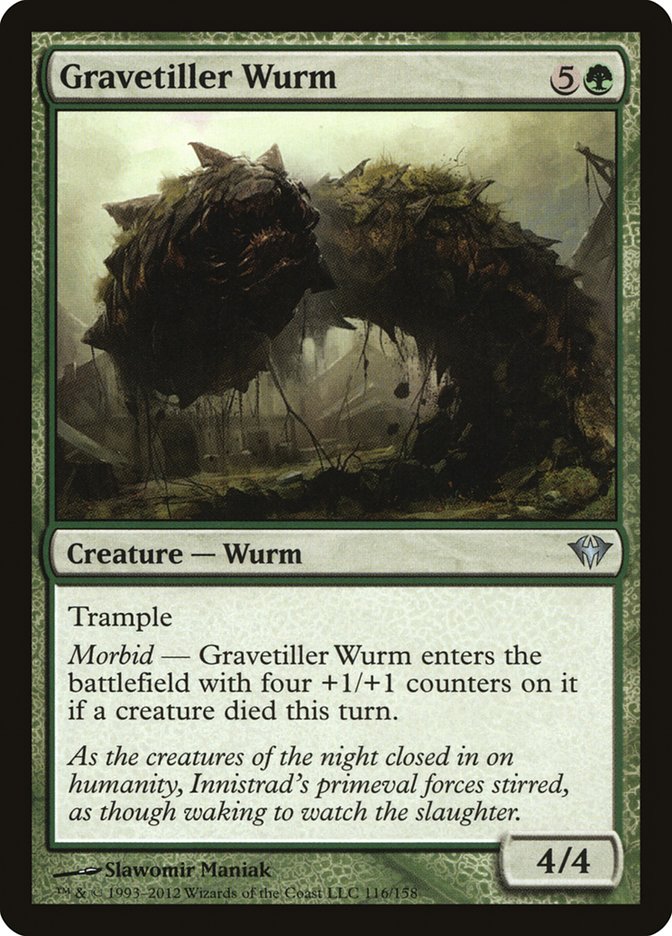 Gravetiller Wurm [Dark Ascension] MTG Single Magic: The Gathering    | Red Claw Gaming