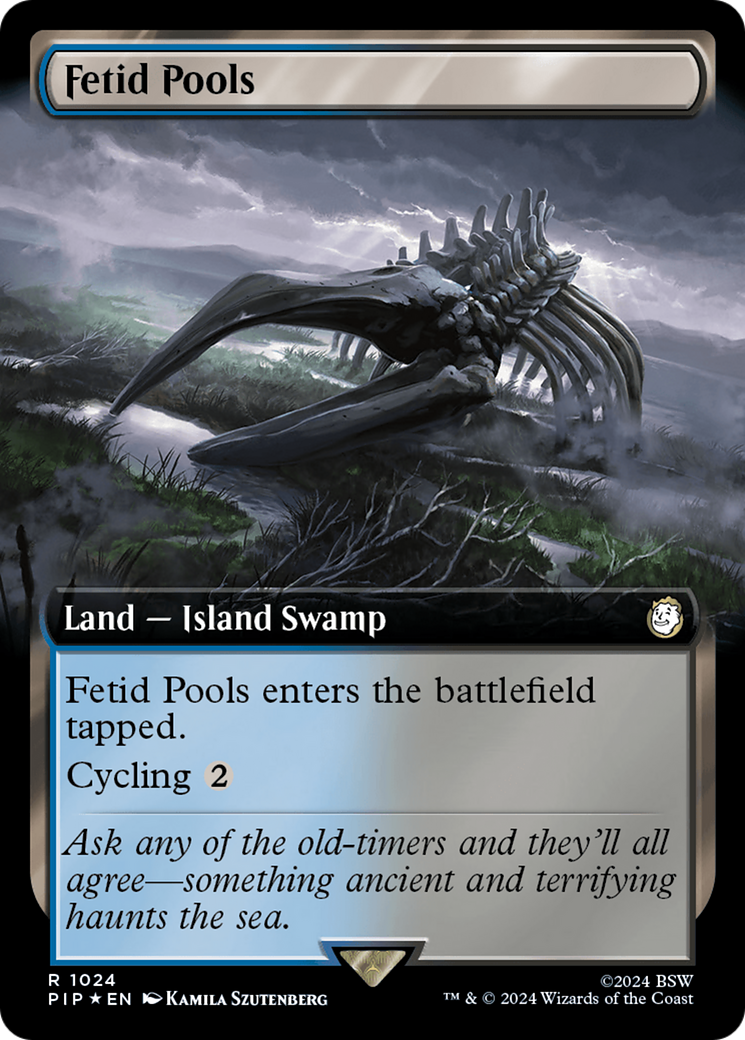 Fetid Pools (Extended Art) (Surge Foil) [Fallout] MTG Single Magic: The Gathering    | Red Claw Gaming