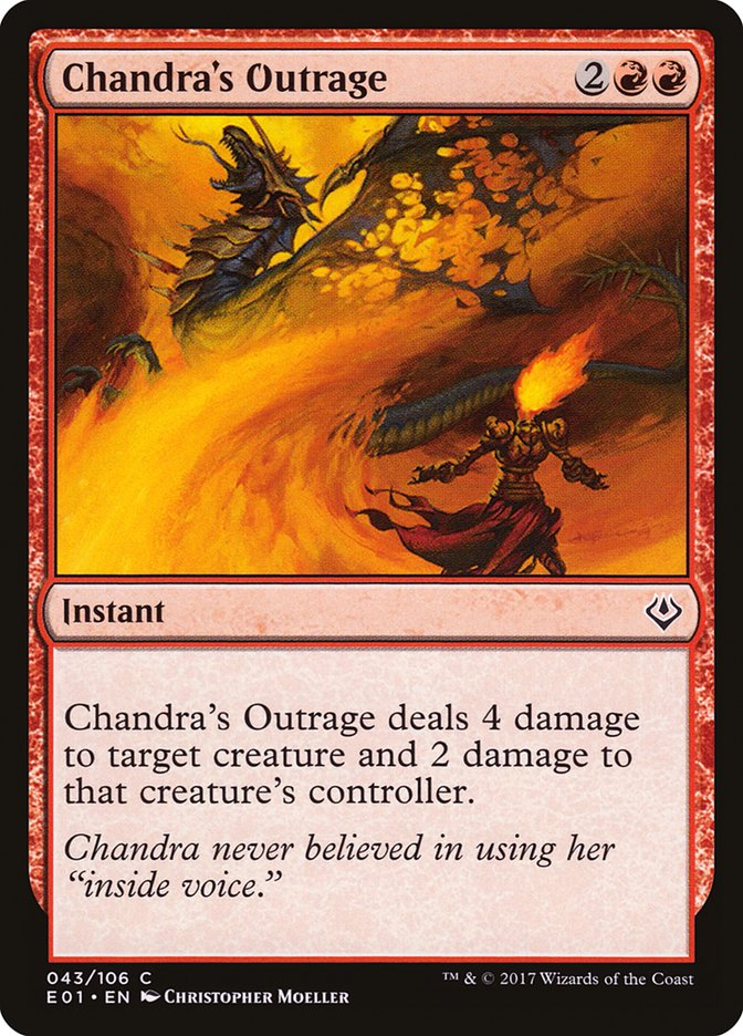 Chandra's Outrage [Archenemy: Nicol Bolas] MTG Single Magic: The Gathering    | Red Claw Gaming