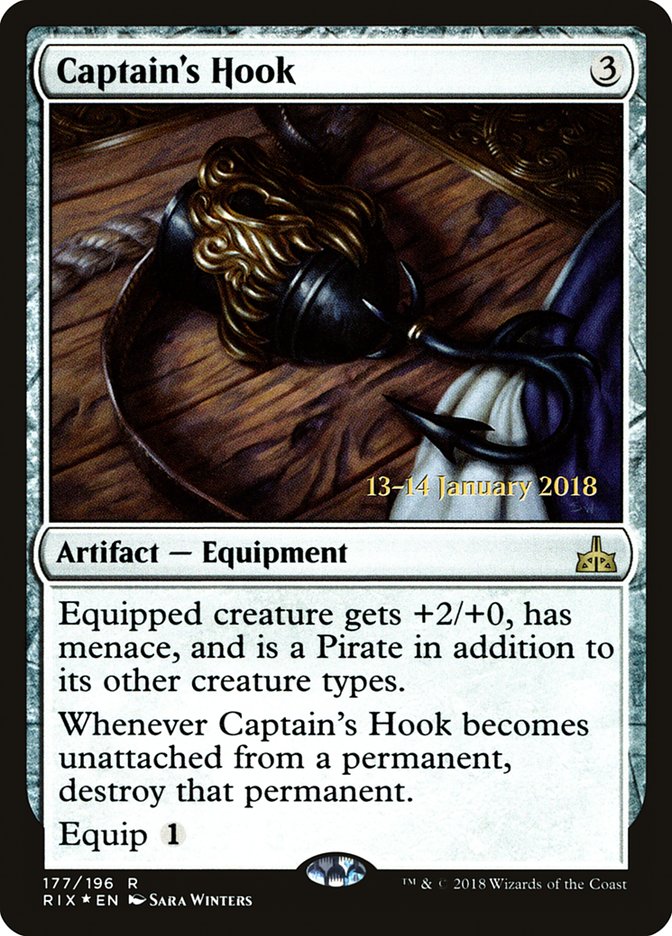 Captain's Hook [Rivals of Ixalan Prerelease Promos] MTG Single Magic: The Gathering    | Red Claw Gaming