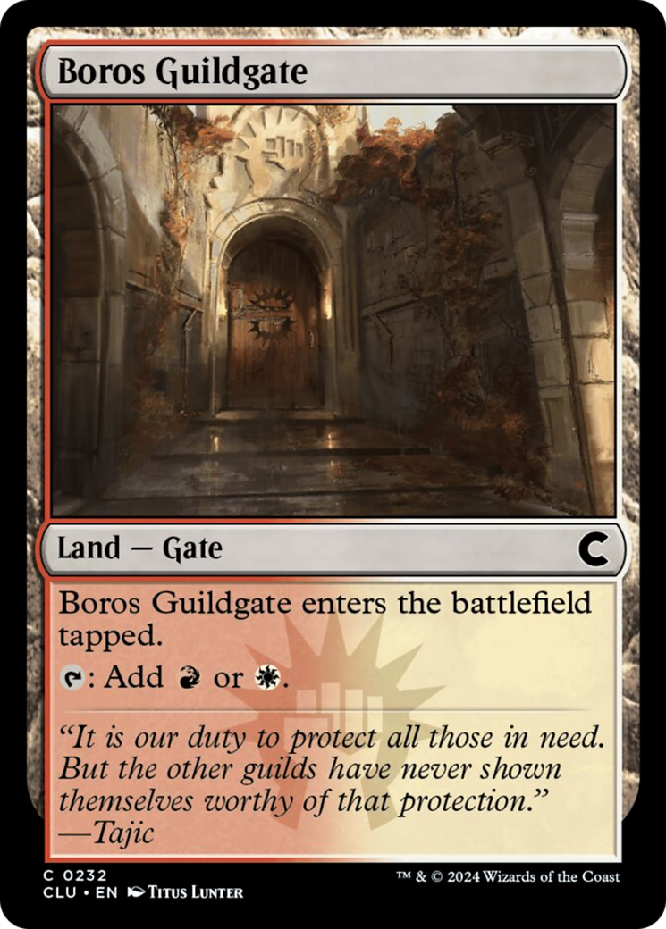 Boros Guildgate [Ravnica: Clue Edition] MTG Single Magic: The Gathering    | Red Claw Gaming