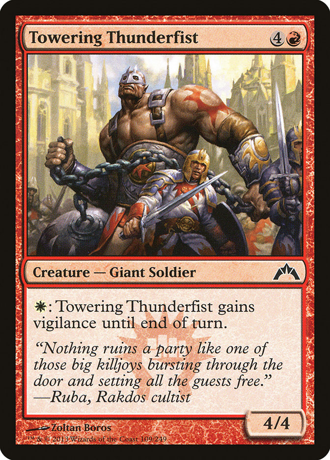 Towering Thunderfist [Gatecrash] MTG Single Magic: The Gathering    | Red Claw Gaming