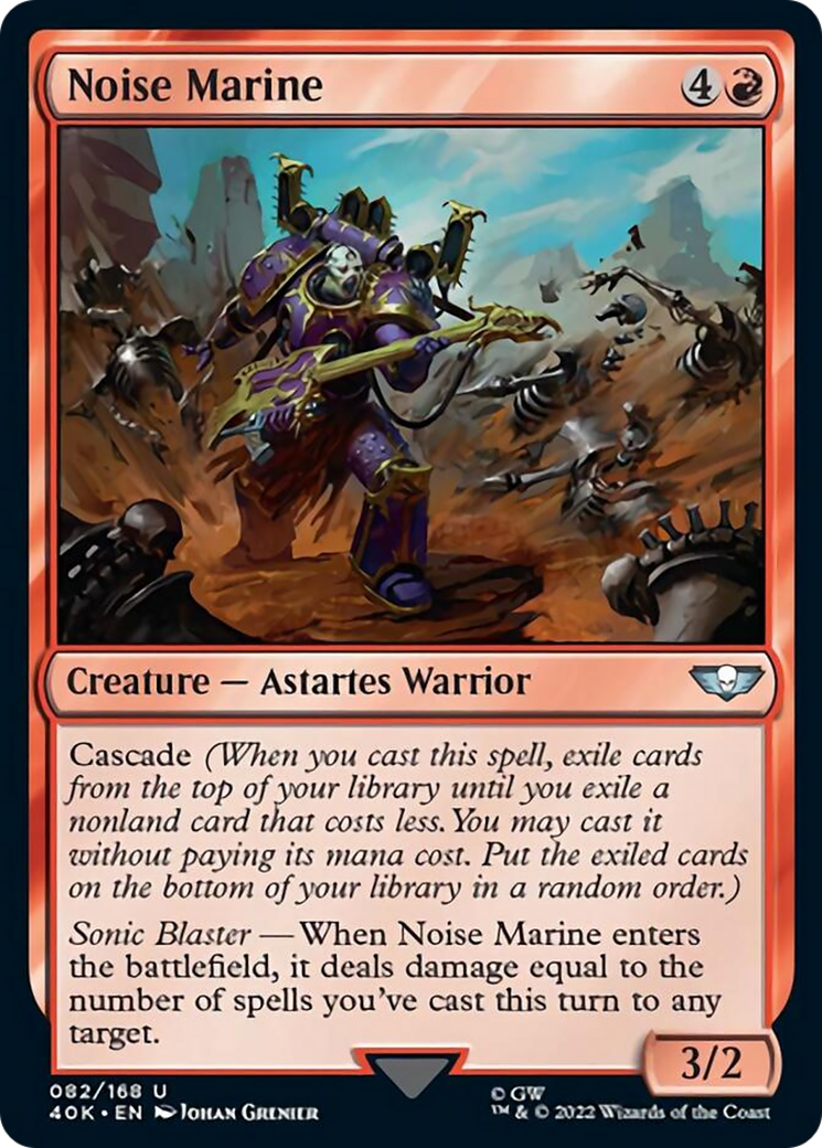 Noise Marine (Surge Foil) [Warhammer 40,000] MTG Single Magic: The Gathering    | Red Claw Gaming